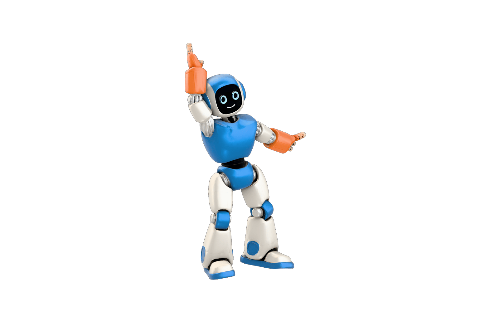 Character rigged and posed using native Meshy Rigging: hero.