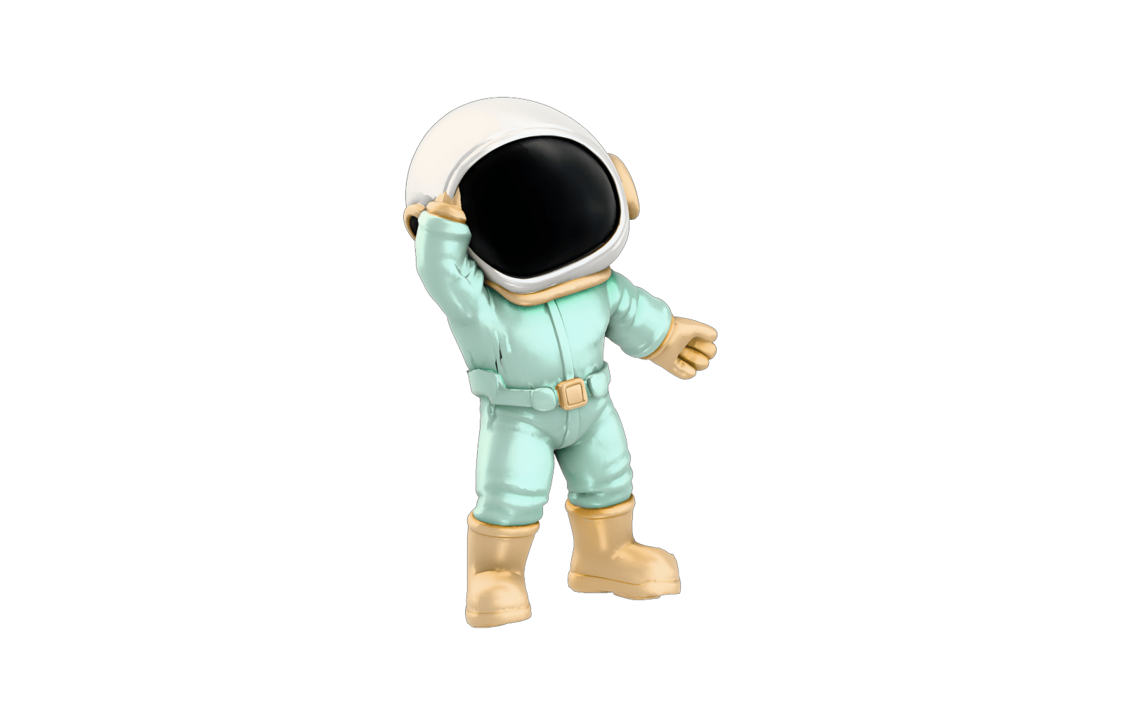 Character rigged and posed using native Meshy Rigging: feature height.