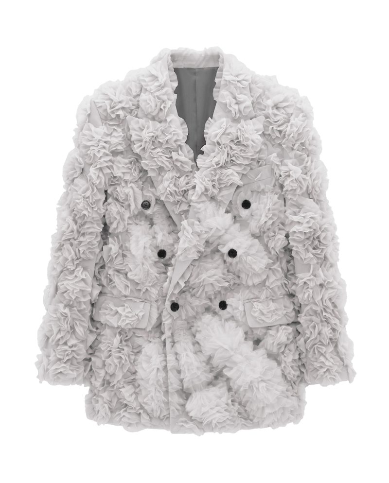 Wool coat texture and silhouette extraction