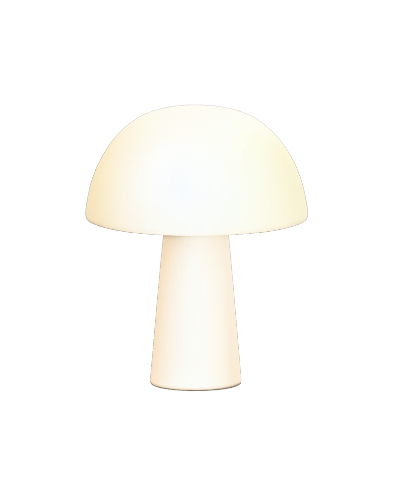 Ivory mushroom table lamp reconstructed by SAM 3D Objects