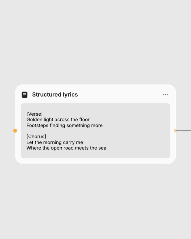 Minimax Music: Write structured lyrics. Real local Fuser canvas capture.