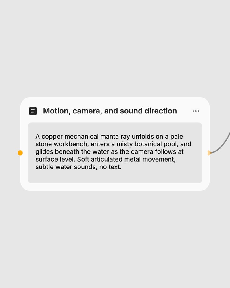 veo workflow direction