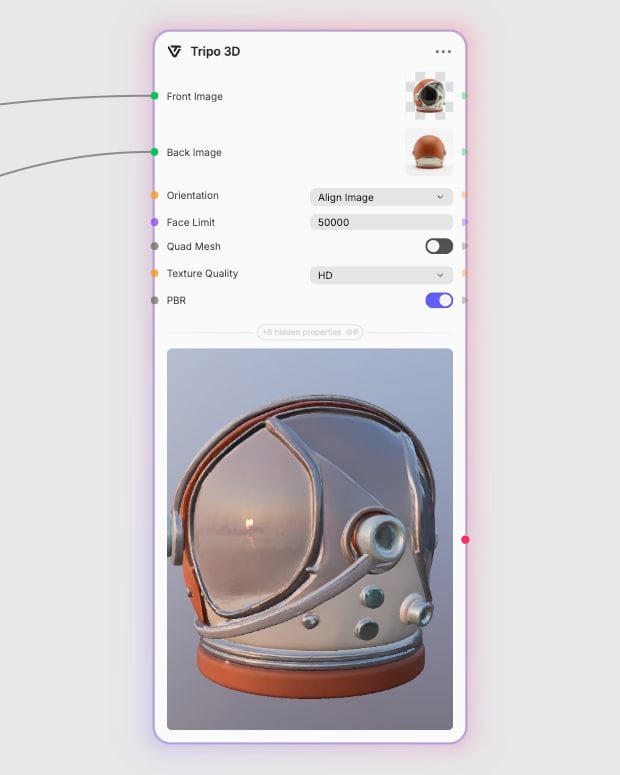 Configure mesh and PBR maps — local Fuser canvas
