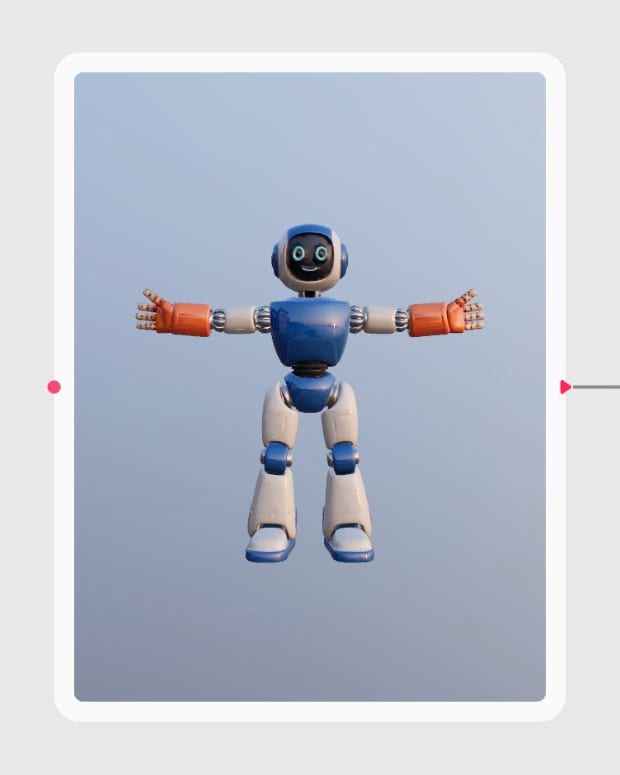 Upload Humanoid Mesh in the local Fuser canvas.