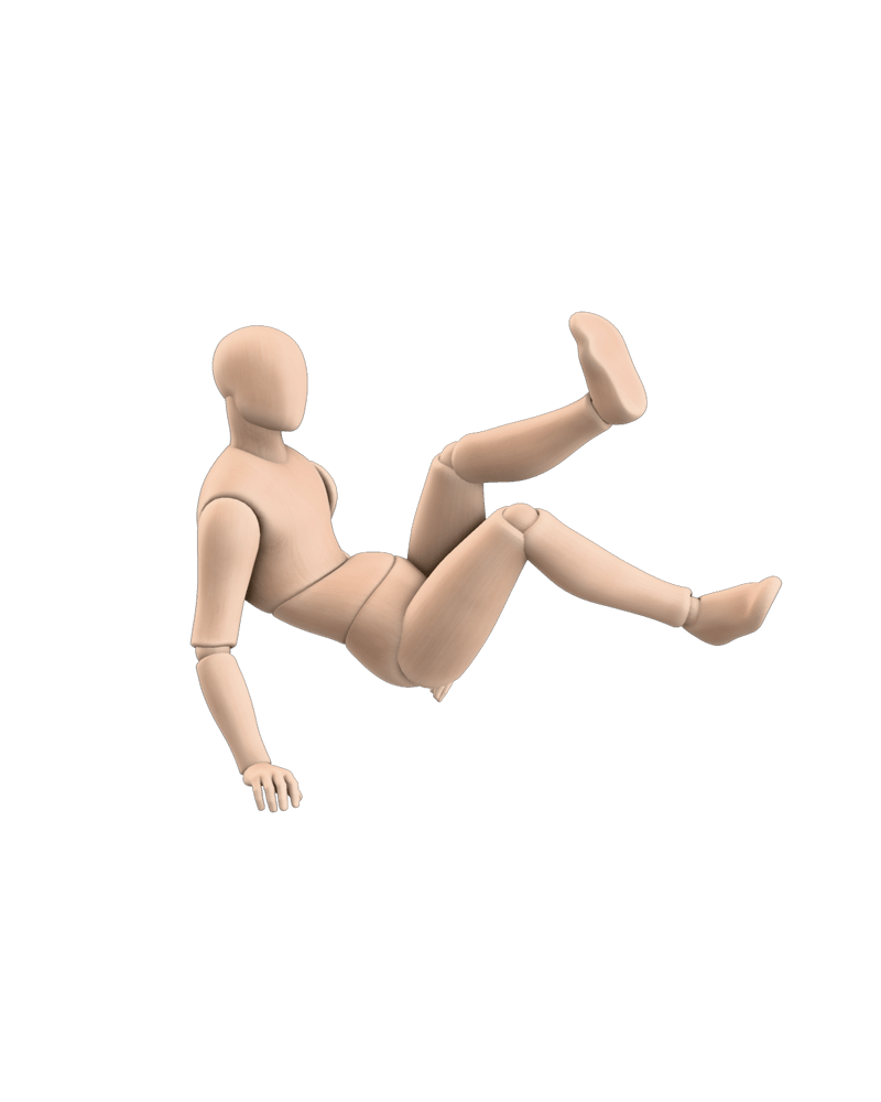 Parkour vault-and-roll pose generated by Hunyuan Motion.